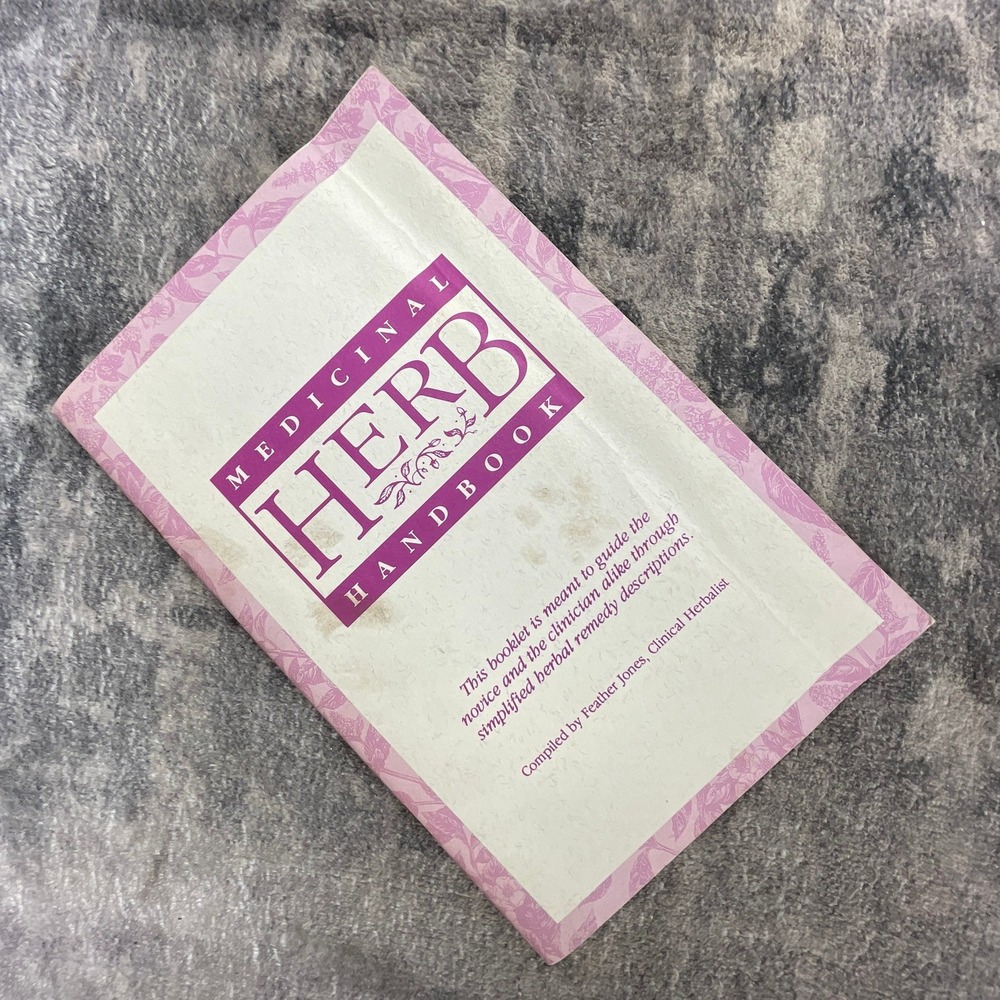 Medicinal Herb Handbook Feather Jones 1994 Six Directions Turtle Island Booklet